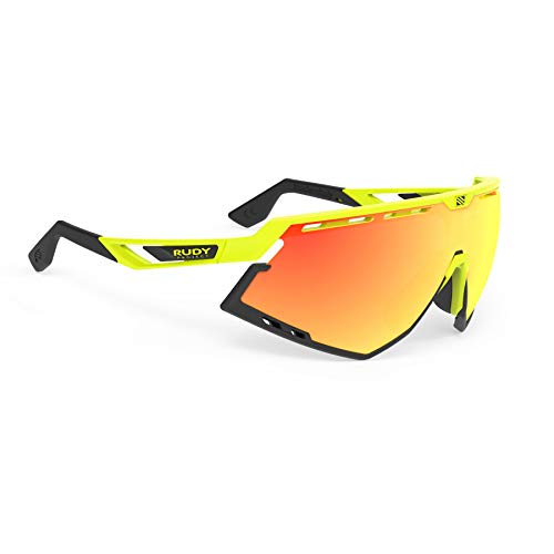 RUDY PROJECT Yellow Fluorescent Sunglasses with Orange Lenses