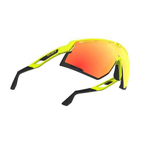 RUDY PROJECT Yellow Fluorescent Sunglasses with Orange Lenses