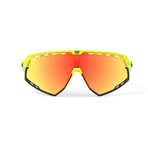 RUDY PROJECT Yellow Fluorescent Sunglasses with Orange Lenses
