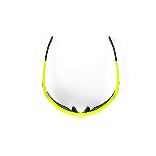 RUDY PROJECT Yellow Fluorescent Sunglasses with Orange Lenses