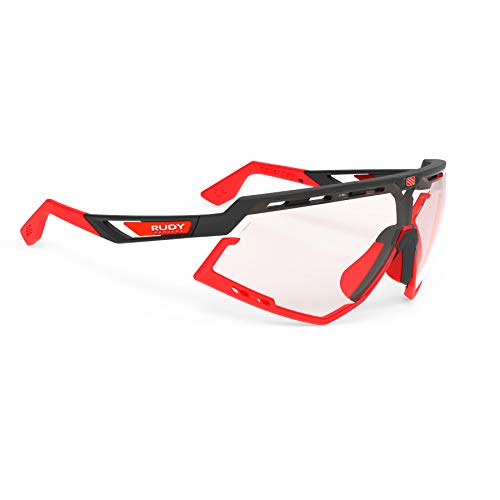 RUDY PROJECT Defender Matte Black Sunglasses with Red Lenses