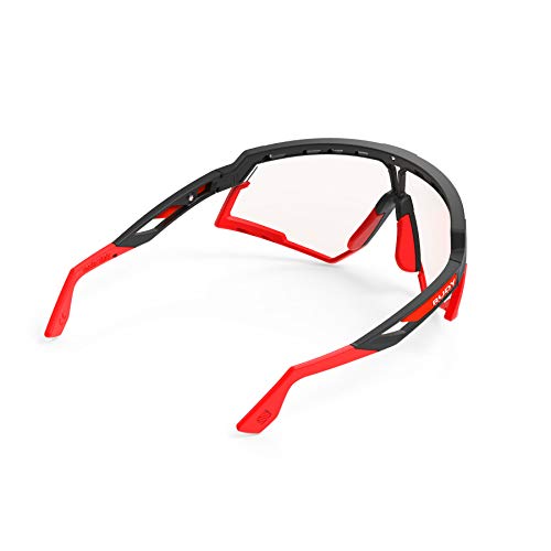 RUDY PROJECT Defender Matte Black Sunglasses with Red Lenses