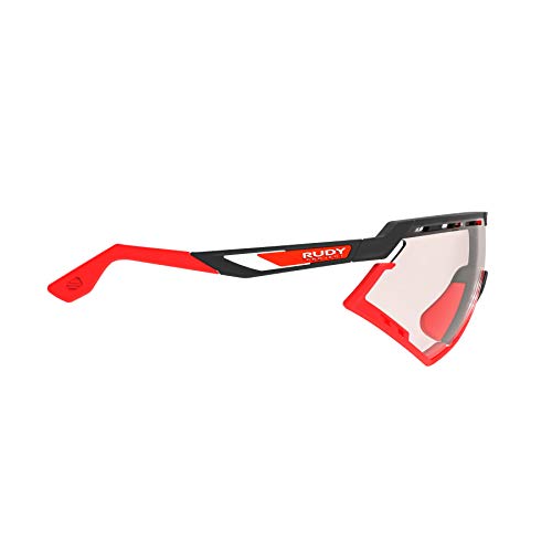 RUDY PROJECT Defender Matte Black Sunglasses with Red Lenses