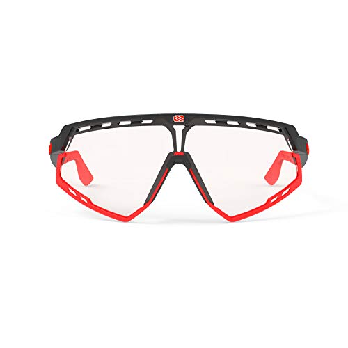 RUDY PROJECT Defender Matte Black Sunglasses with Red Lenses