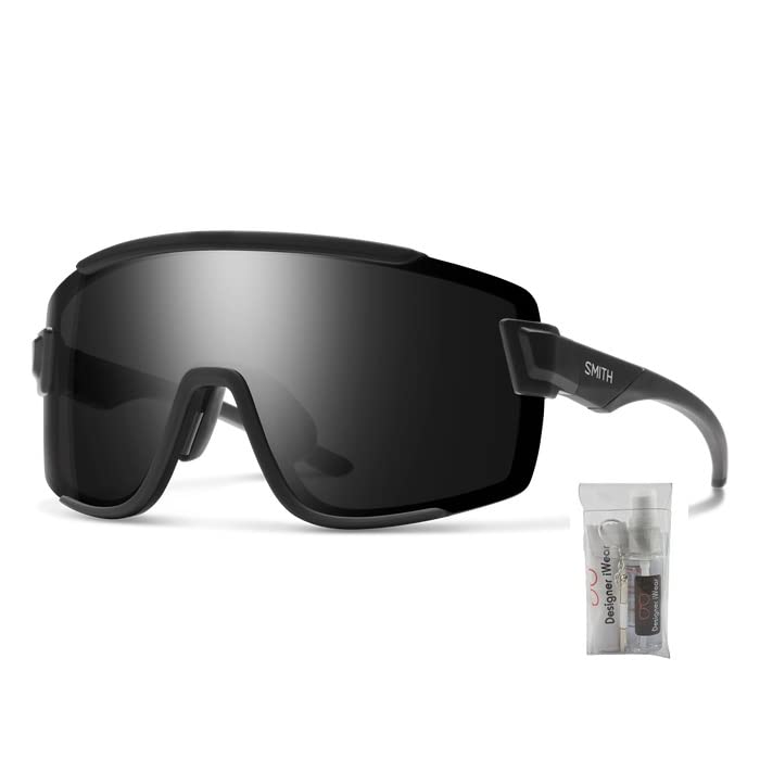 Smith Wildcat Matte Black/Chromapop Shield Sunglasses + Eyewear Kit