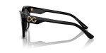 D&G Women's Round Black/Grey Gradient Sunglasses, One Size