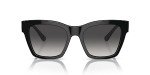 D&G Women's Round Black/Grey Gradient Sunglasses, One Size