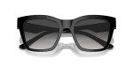 D&G Women's Round Black/Grey Gradient Sunglasses, One Size