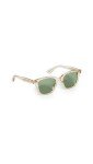 Champagne/Semi-Flat Pure Green GARRETT LEIGHT Calabar Sunglasses