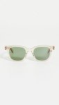 Champagne/Semi-Flat Pure Green GARRETT LEIGHT Calabar Sunglasses
