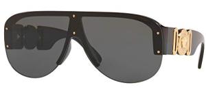 Versace Black Frame Sunglasses with Dark Grey Lenses