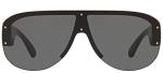 Versace Black Frame Sunglasses with Dark Grey Lenses