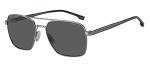 Hugo Boss Matte Ruthenium/Grey Sunglasses for Men