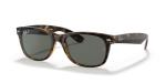Ray-Ban RB2132 Wayfarer Sunglasses, Tortoise/Polarized Green, 55 mm