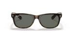 Ray-Ban RB2132 Wayfarer Sunglasses, Tortoise/Polarized Green, 55 mm