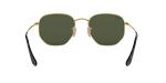 Ray-Ban Hexagonal Flat Lens Sunglasses, Gold/G-15 Green