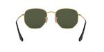 Ray-Ban Hexagonal Flat Lens Sunglasses, Gold/G-15 Green