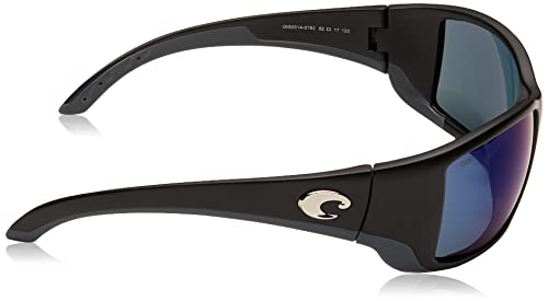 Costa Del Mar Men's Polarized Blackfin Sunglasses, Matte Black/Grey Blue