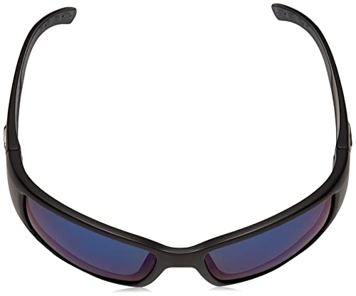 Costa Del Mar Men's Polarized Blackfin Sunglasses, Matte Black/Grey Blue