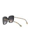 BURBERRY Black Grey Gradient Sunglasses BE 4323 Caroll