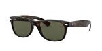 Ray-Ban RB2132 Wayfarer Sunglasses, Tortoise/Polarized Green, 55 mm