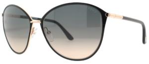 Tom Ford Shiny Rose Gold Sunglasses with Smoke Lenses