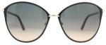 Tom Ford Shiny Rose Gold Sunglasses with Smoke Lenses