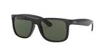 Ray-Ban RB4165 Justin Sunglasses, Black/Dark Green, 55mm