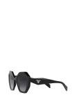 Prada Black Geometric Sunglasses Grey Gradient Lens