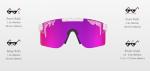Pit Viper 1993 Sunglasses Rainbow Lens Narrow Fit
