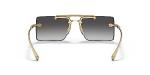 Versace Women's Gold Frame Sunglasses with Grey Lenses