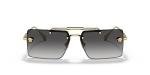 Versace Women's Gold Frame Sunglasses with Grey Lenses