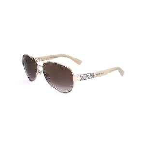 JIMMY CHOO Women's Light Gold/Brown Mirror Sunglasses