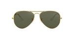 Ray-Ban Gold Aviator Sunglasses with Polarized Lens