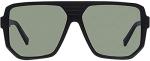 VonZipper Roller Sunglasses Black Gloss UV Protection Square