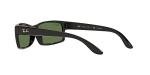 Ray-Ban RB4151 Rectangular Black/Polarized Green Sunglasses 59mm
