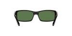 Ray-Ban RB4151 Rectangular Black/Polarized Green Sunglasses 59mm