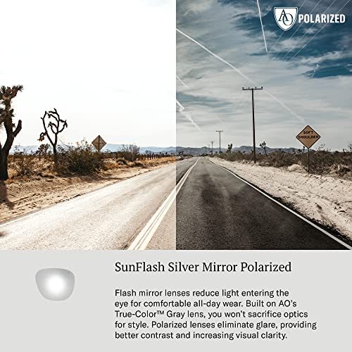AO Original Silver Pilot Sunglasses - Polarized
