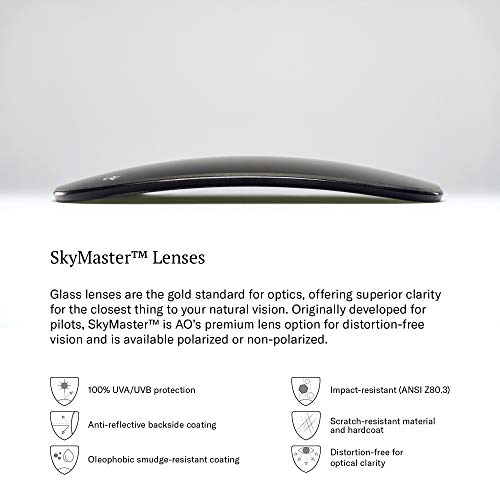 AO Original Silver Pilot Sunglasses - Polarized