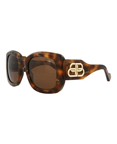 Balenciaga Women's Havana Brown Designer Sunglasses