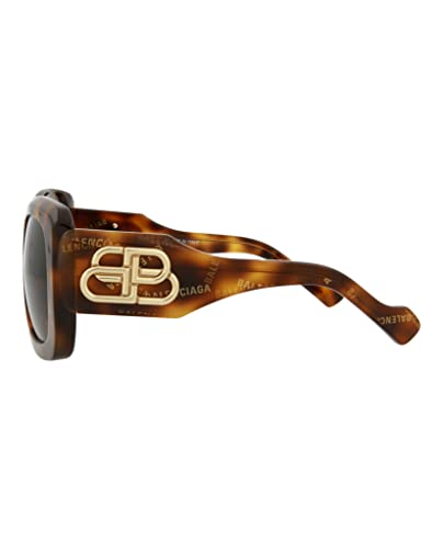 Balenciaga Women's Havana Brown Designer Sunglasses