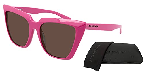 Balenciaga Fuchsia Cat Eye Sunglasses + Designer Care Kit Bundle