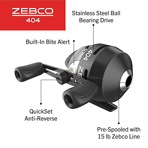 Zebco 404 Spincast Fishing Reel - Size 40, Right-Hand Retrieve