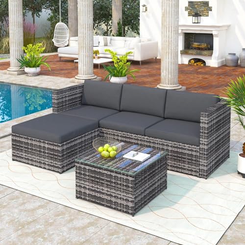 BTM Garden Corner Sofa Set with Coffee Table