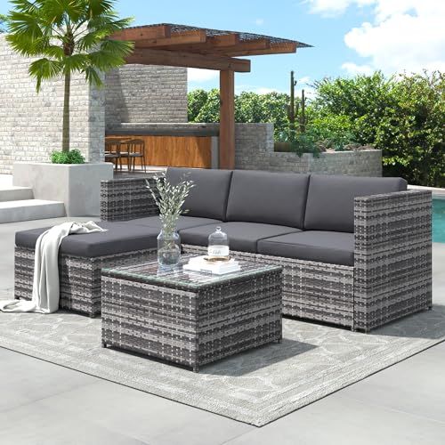 BTM Garden Corner Sofa Set with Coffee Table