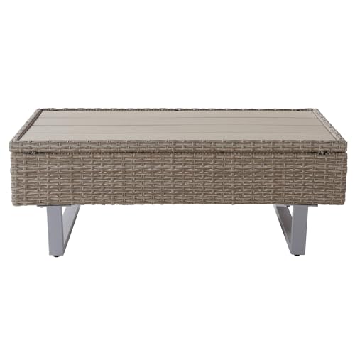 Merax 5-Seater Rattan Garden Sofa Set, Industrial Style