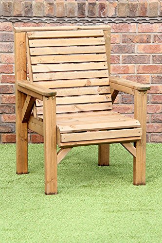 6ft Wooden Patio Garden Set with 2 Benches & Chairs