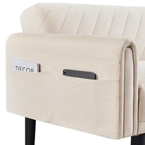 Yaheetech Convertible Sofa Bed with Large Side Pockets