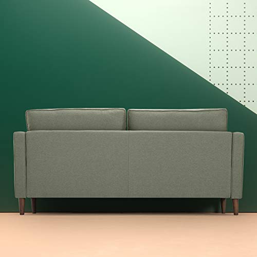 Pear Green Mid-Century 3-Seater Sofa with Button Tufted