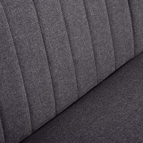 Modern Dark Grey 2 Seater Sofa Couch
